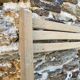 Antique folding chair with wooden slats