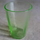Verre facetté vintage en ouraline
