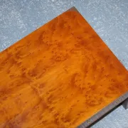 Coffee Table with 3 Drawers Military Campaign in Yew Wood, Elm and Brass, 1950s