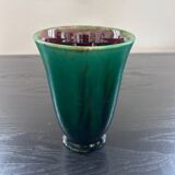 Deep green handmade vase