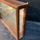 Pair of wooden showcases