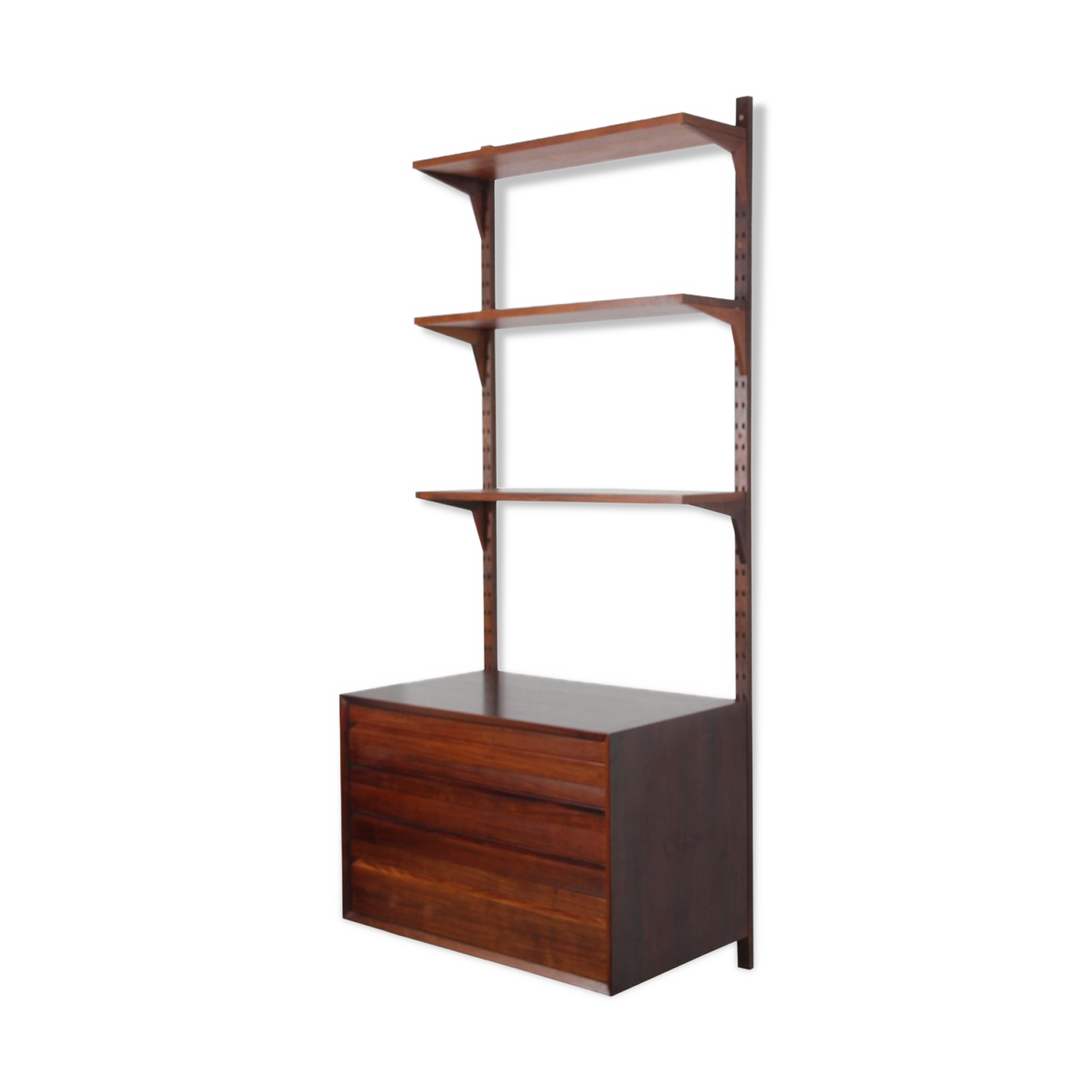 Etagère murale scandinave en palissandre par Poul Cadovius, 1960