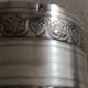 Antique napkin ring in solid silver.