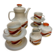 Vintage orange coffee set 1970 Winterling