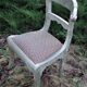 Vintage silver metal chair