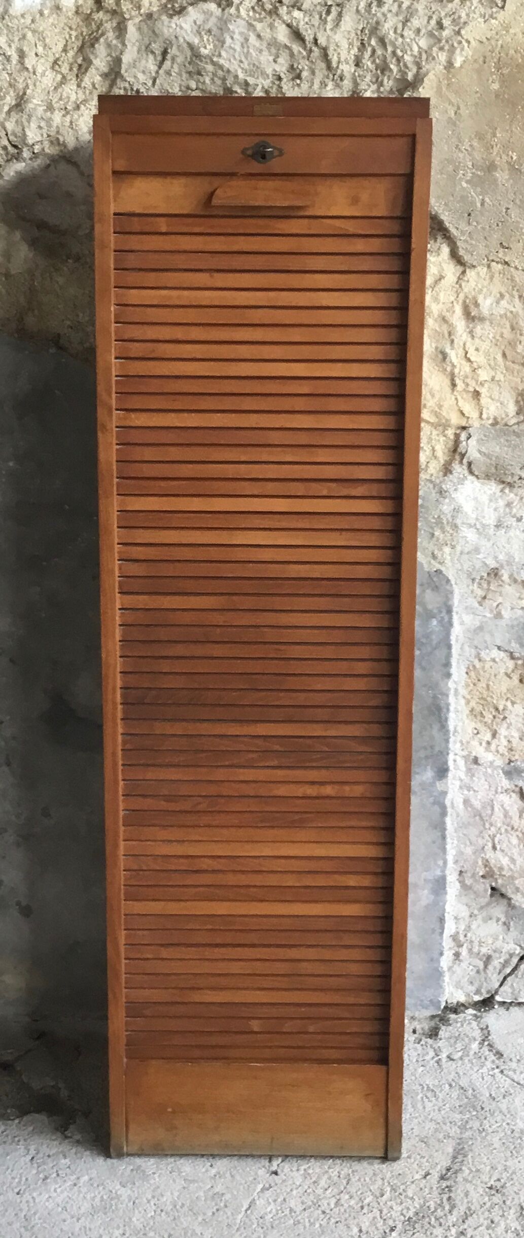 Radia oak curtain binder vintage 1950