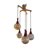 Lampe suspension année 70 scandinave