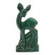 Status / ceramic statuette, doe / fawn, lemanceau art deco