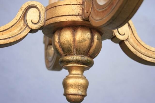 Gloss wood Golden 4 lights