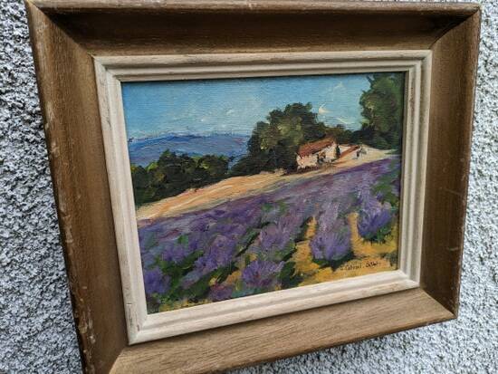 Paintings, oil on canvas "Lavender"