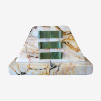 Art Deco marble bookends