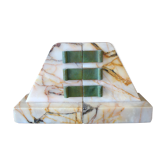 Art Deco marble bookends