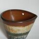 Vase bouquetière cache-pot sandstone enamelled with bouffioulx signed dubois