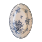Oval dish Sarreguemines model Flora
