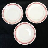 11 flat plates badonviller red no digoin