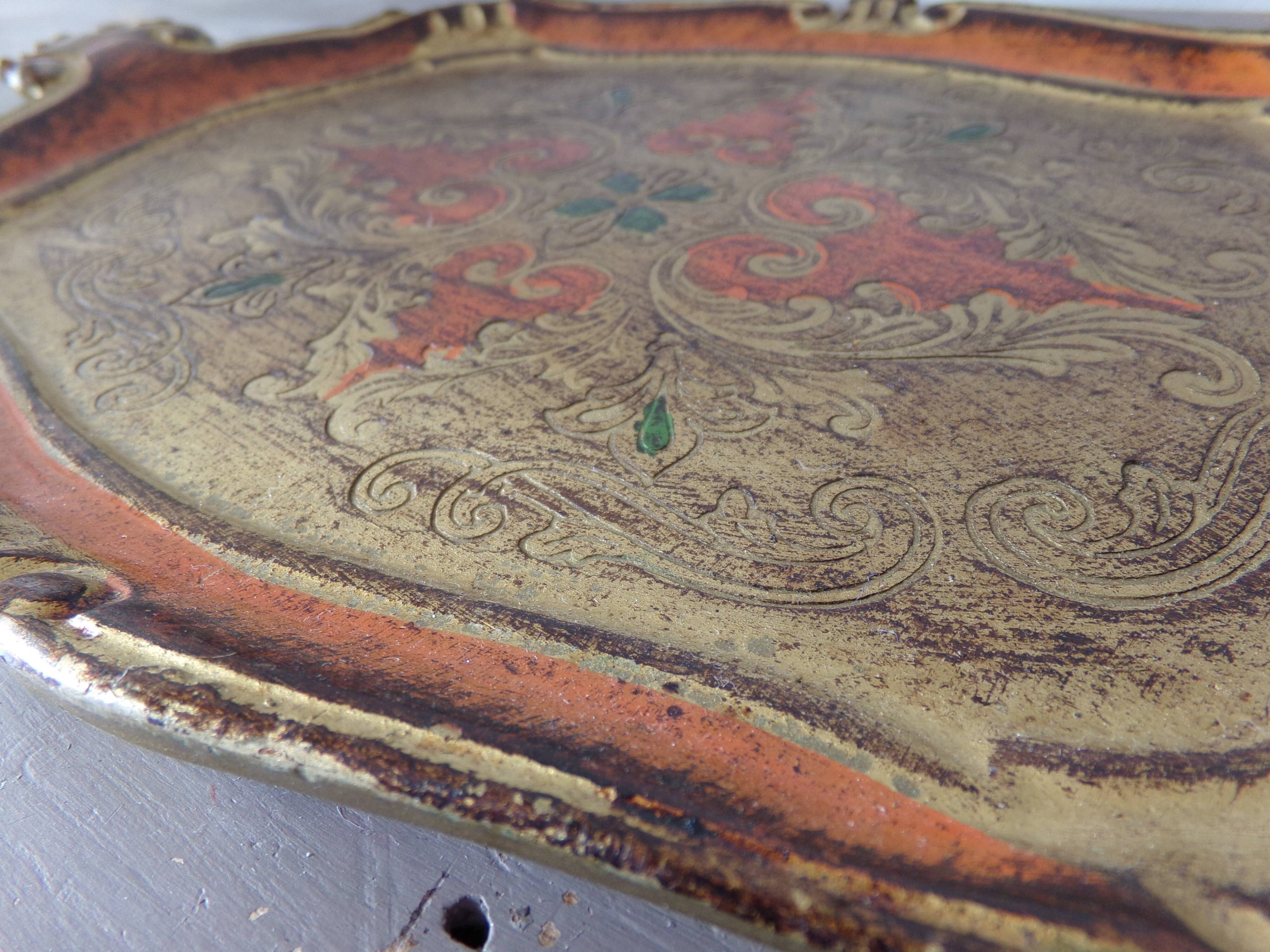 Florentine wooden tray