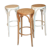 Trio de tabourets de bar cannés