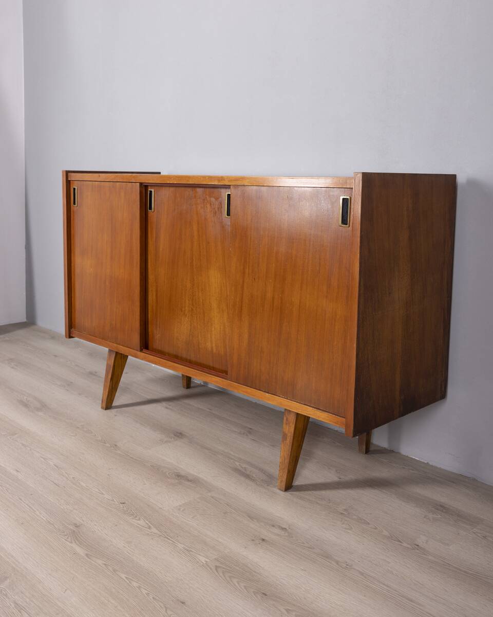 Vintage 1970s teak wood sideboard, Italian design