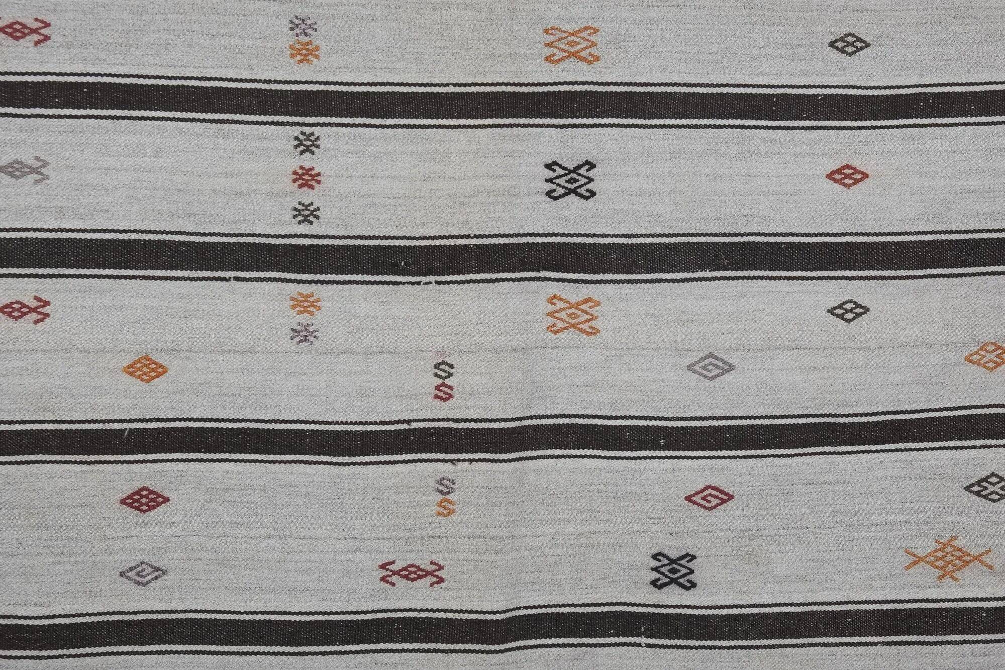 Kilim turc vintage tissé main 153x210 cm