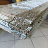 Louvered wooden shutter