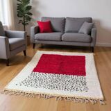 Handmade pure natural wool rug size 150 x 250 cm