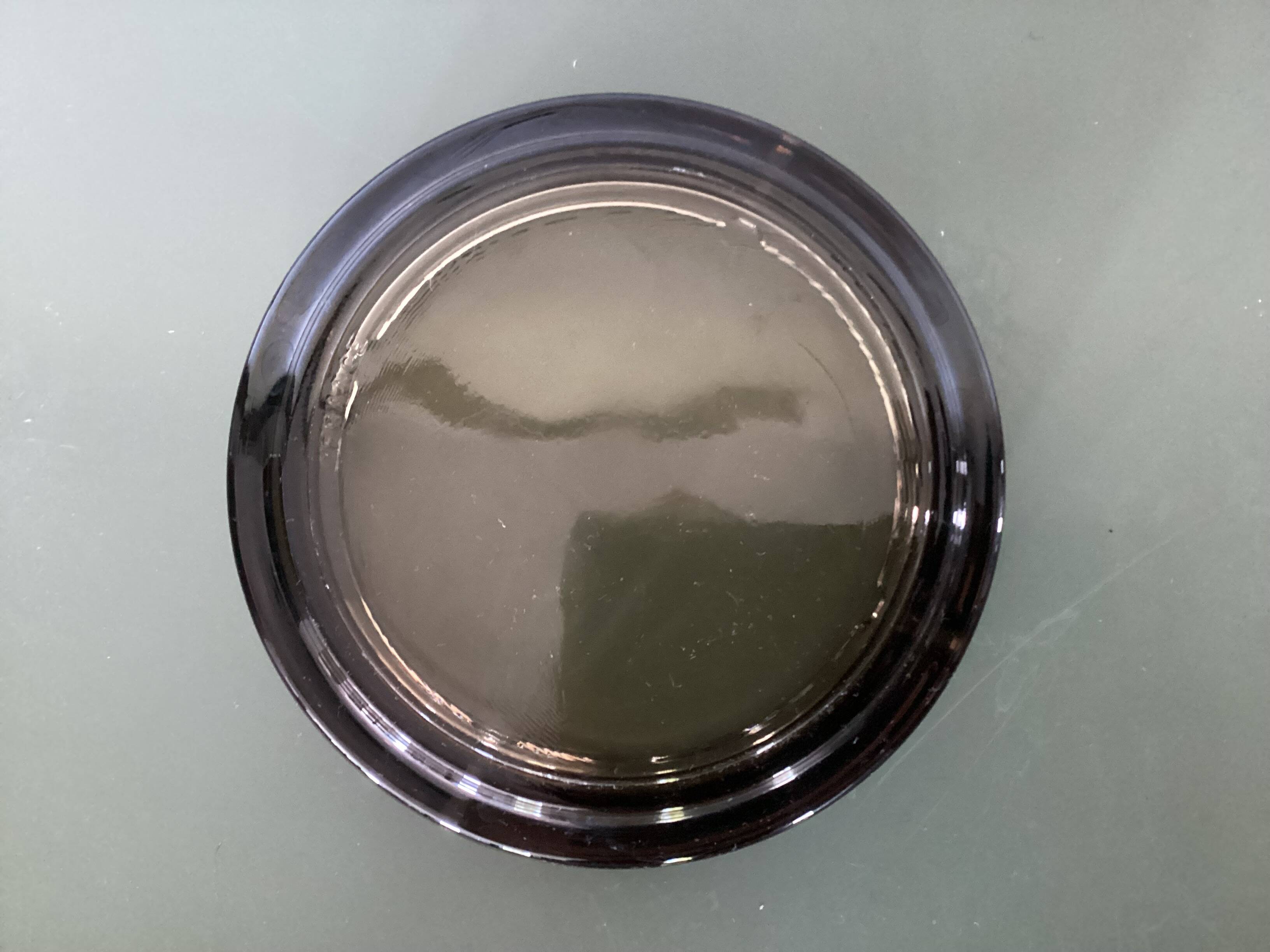 Smoked glass ashtray, 1970s