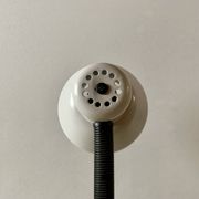 Lampe de bureau métallique vintage blanche et noire