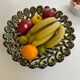 Large woven and twisted ceramic basket, Fase, Vallauris