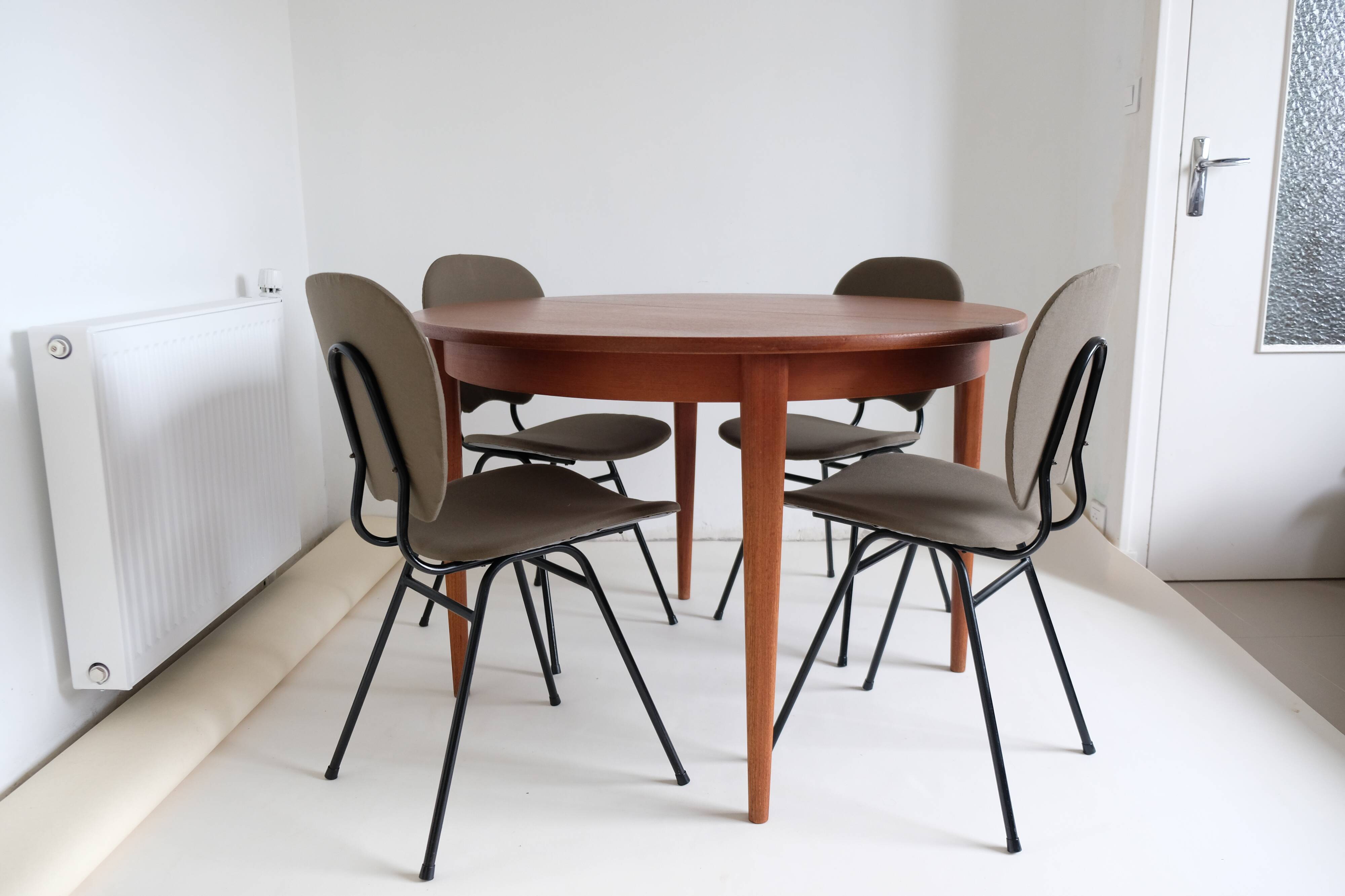 Table ronde extensible en teck