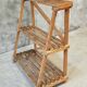 Plant shelf made of old pine wood