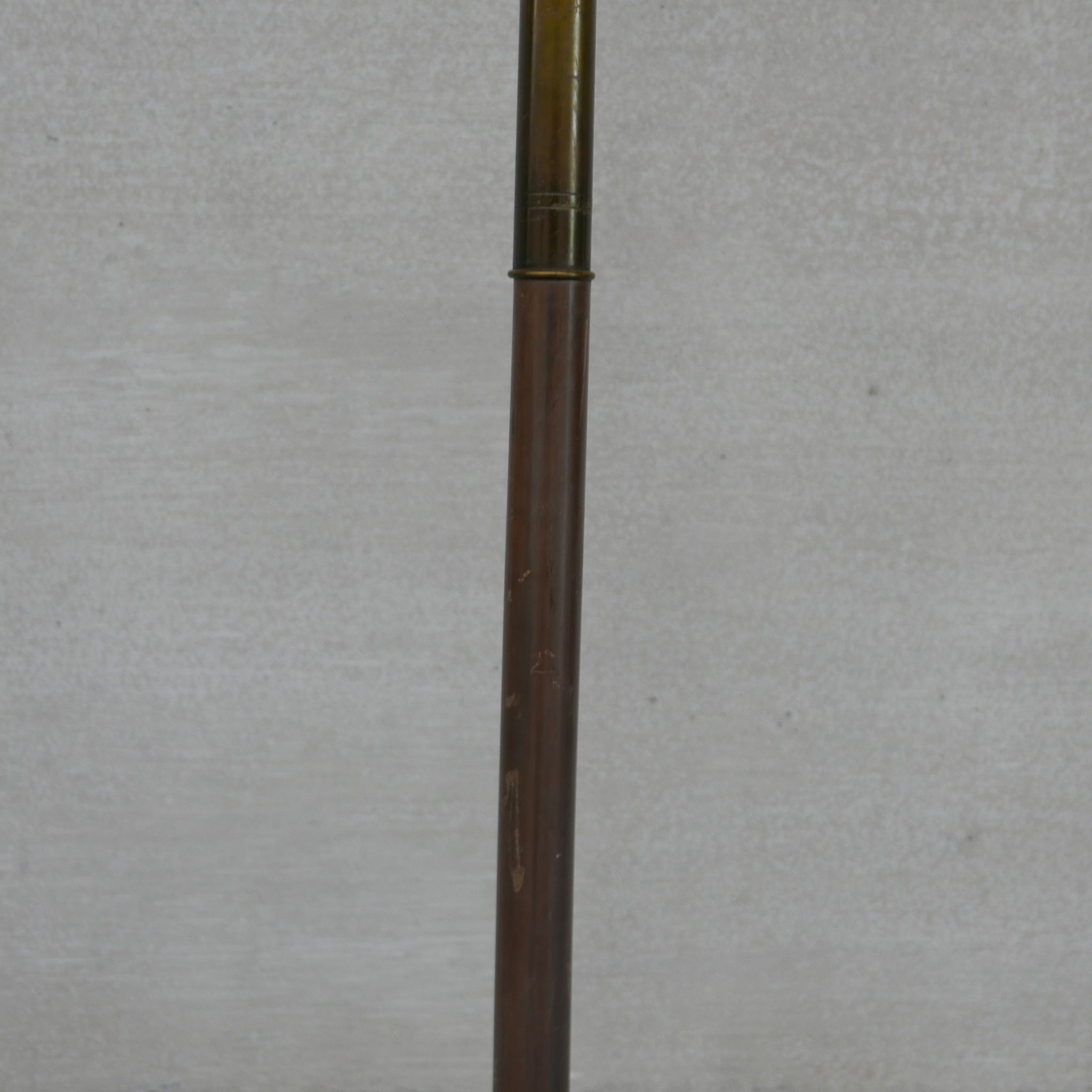 French Mid-Century Brass Floor Lamp