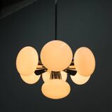 Lustre de l'ère spatiale Spoutnik de Kamenicky Senov, années 1970