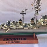 Model of boat surcouf wing escort