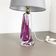 Lampe verre de cristal "Pink" par Val Saint Lambert Belgique années 1960
