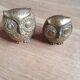 Pair of brass owls
