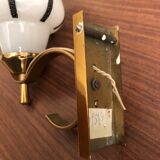 Midcentury vintage brass wall sconce