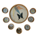 Plateau et sous-verres en rotin