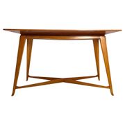 Table basse en bois dans le style de Gio Ponti, Italie, années 1950