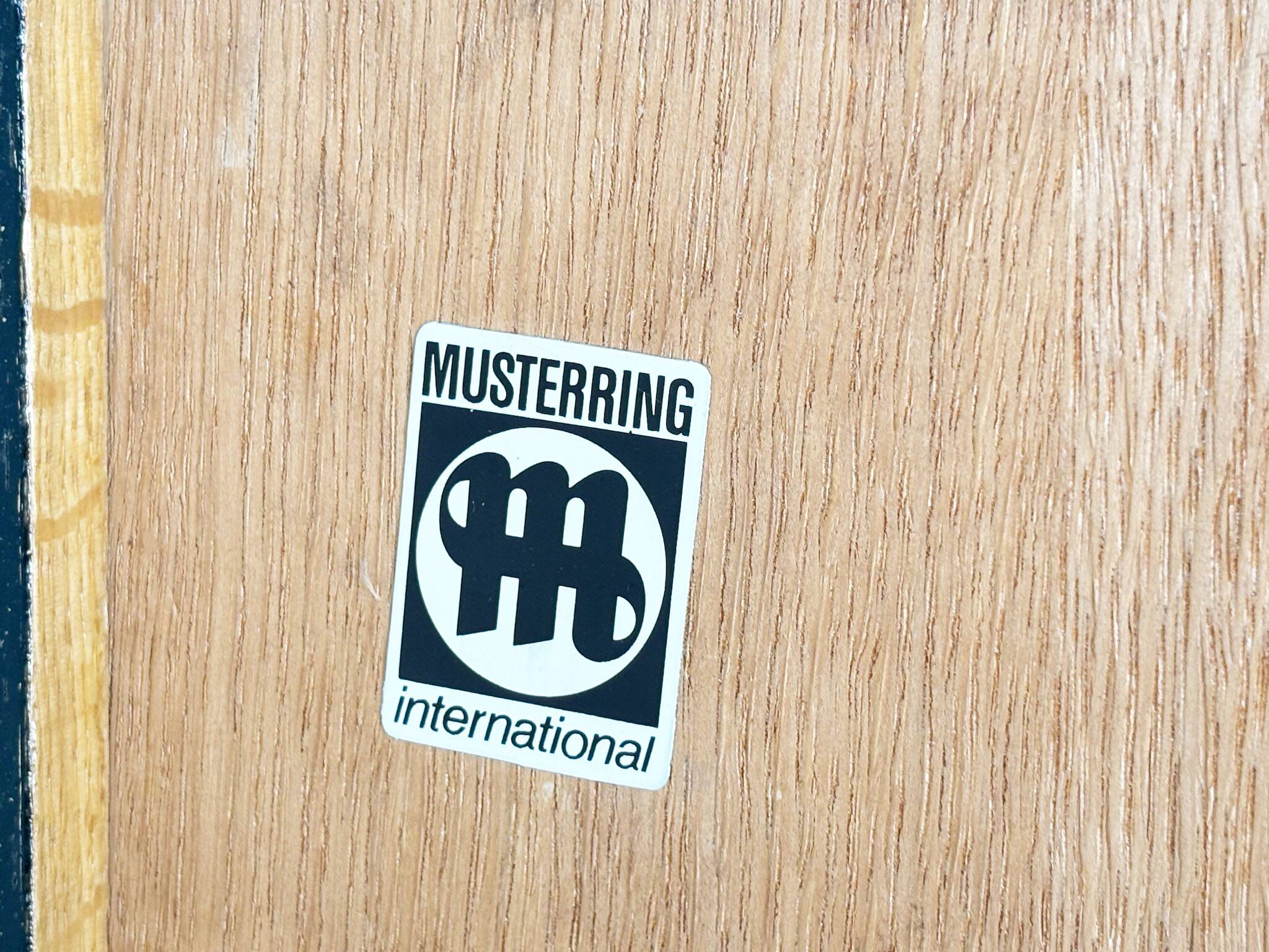 1970's Belgian brutalist graphical Musterring bar cabinet
