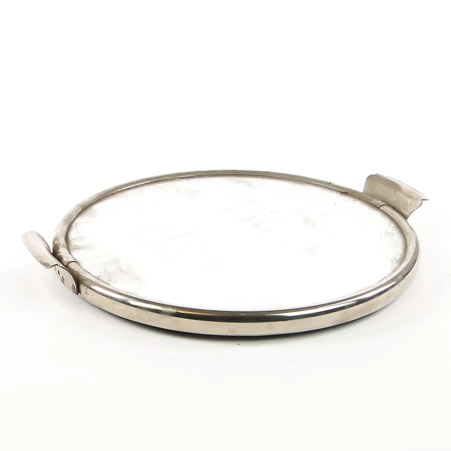 Art Deco tray, silver-plated brass, OPP Jihlava, Czechoslovakia, 1960s