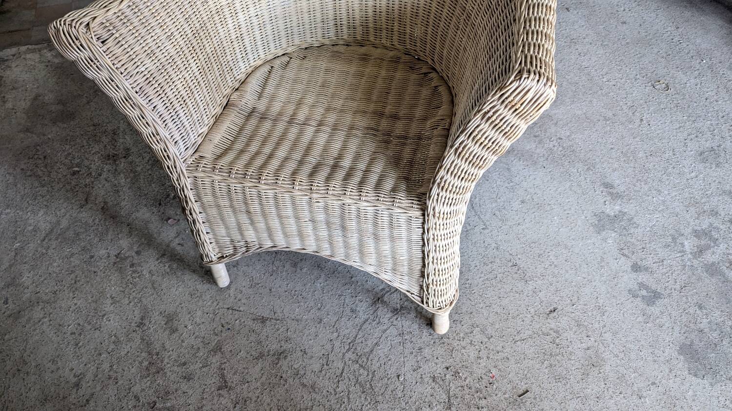 Vintage rattan lounge