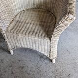 Vintage rattan lounge