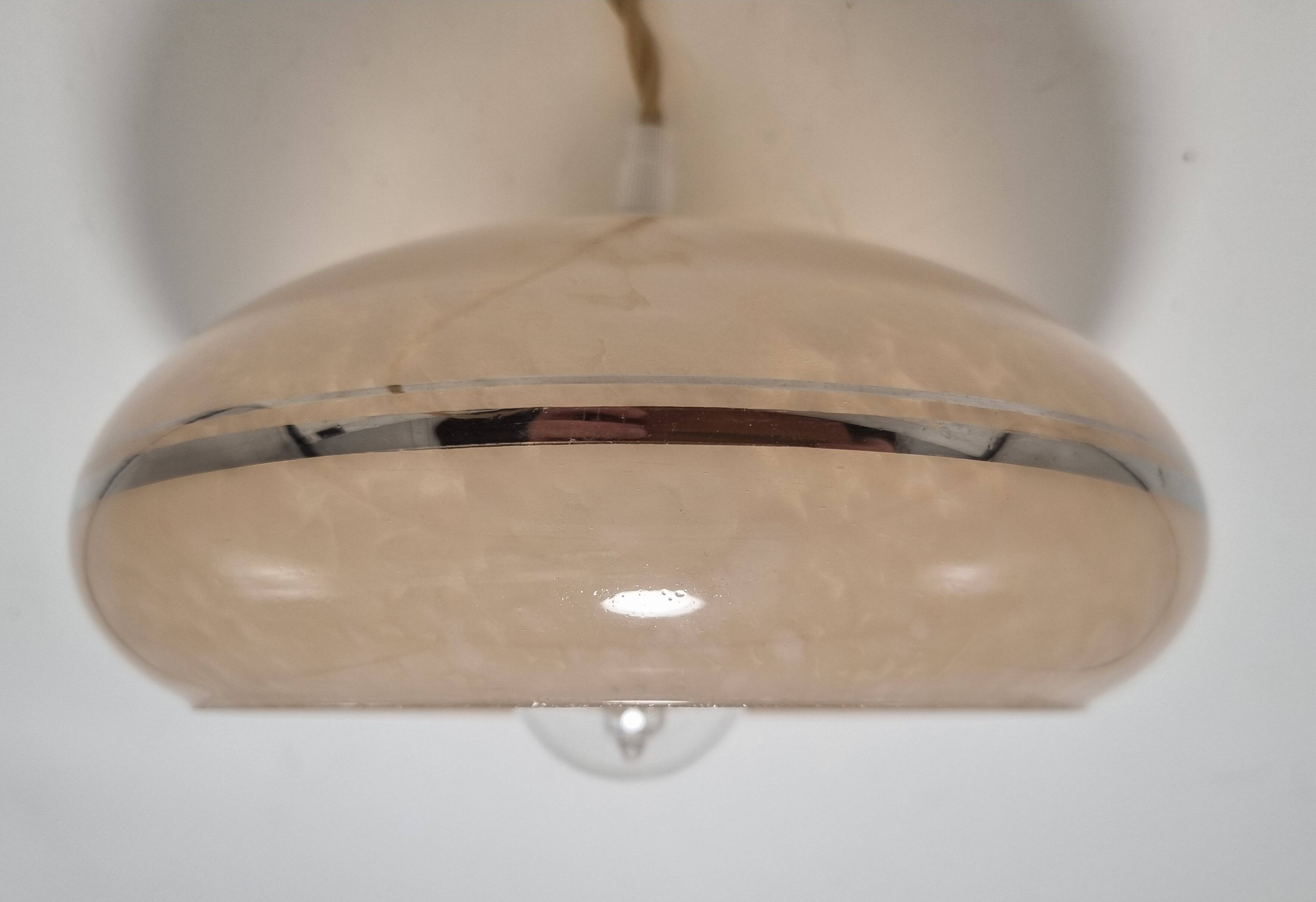 Trio of pink suspensions