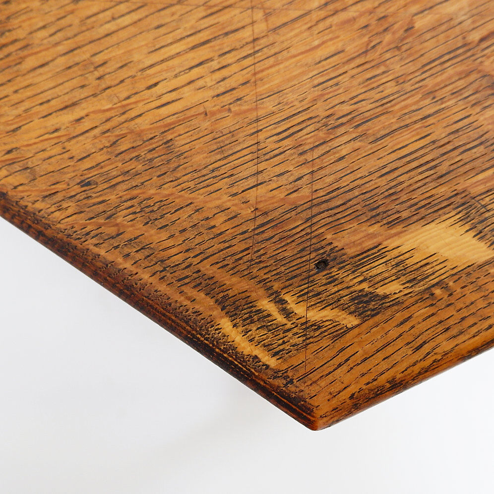 Hexagonal pedestal table or side table with a lattice structure and star pattern.