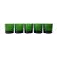Lot de 5 verres gobelets verts Luminarc