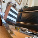 Bevelled oval mirror