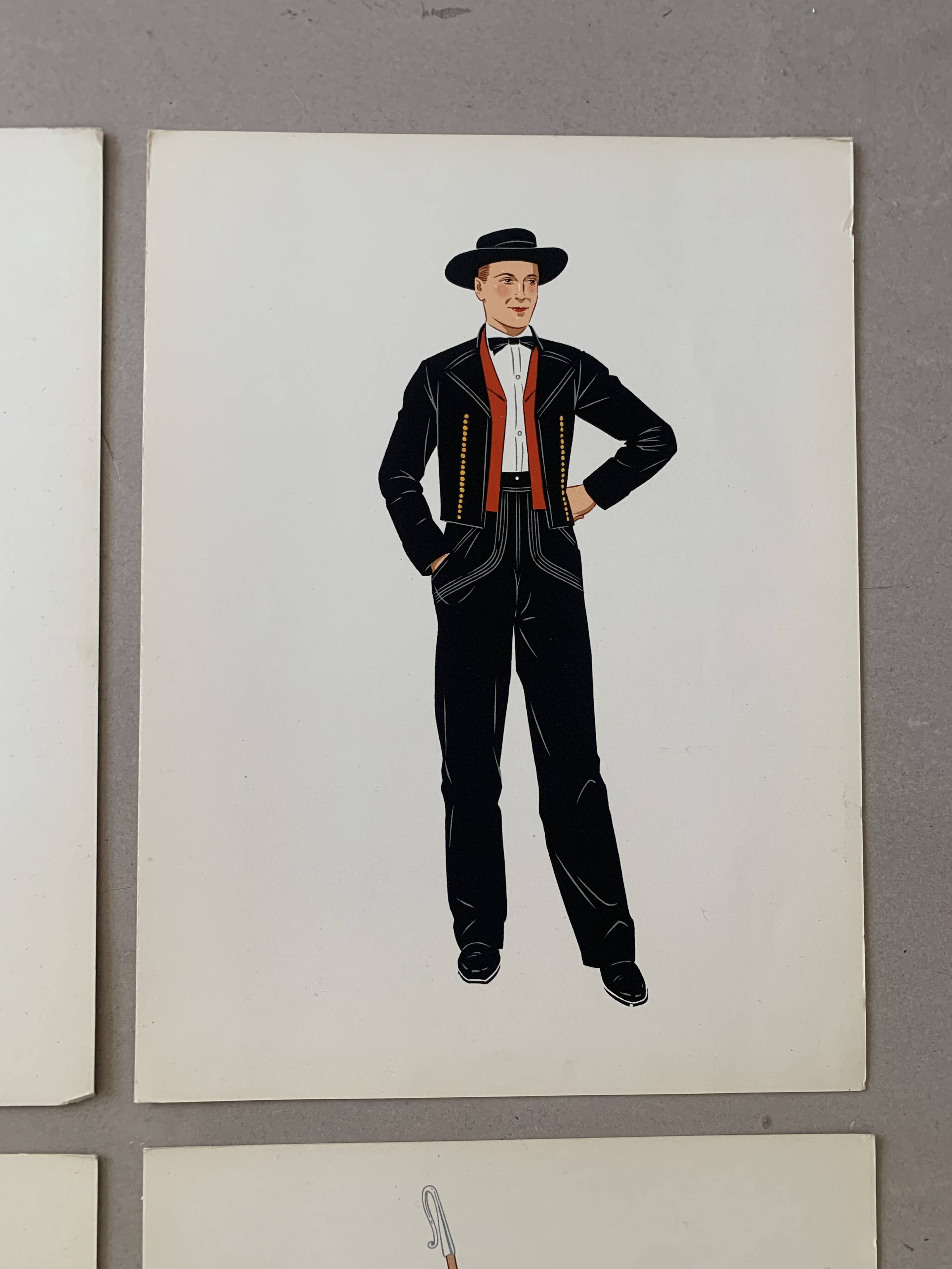Lithographie costumes nationaux - Champagne