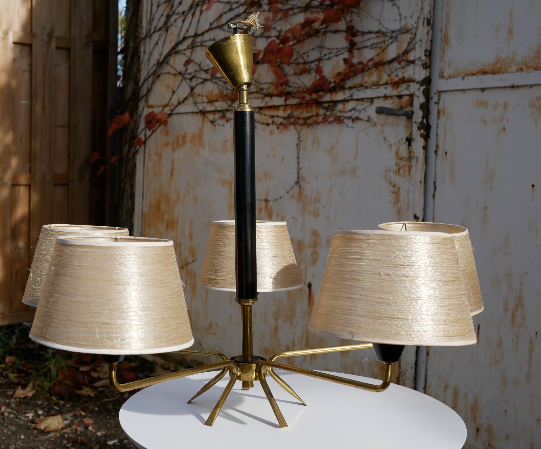 Vintage brass chandelier