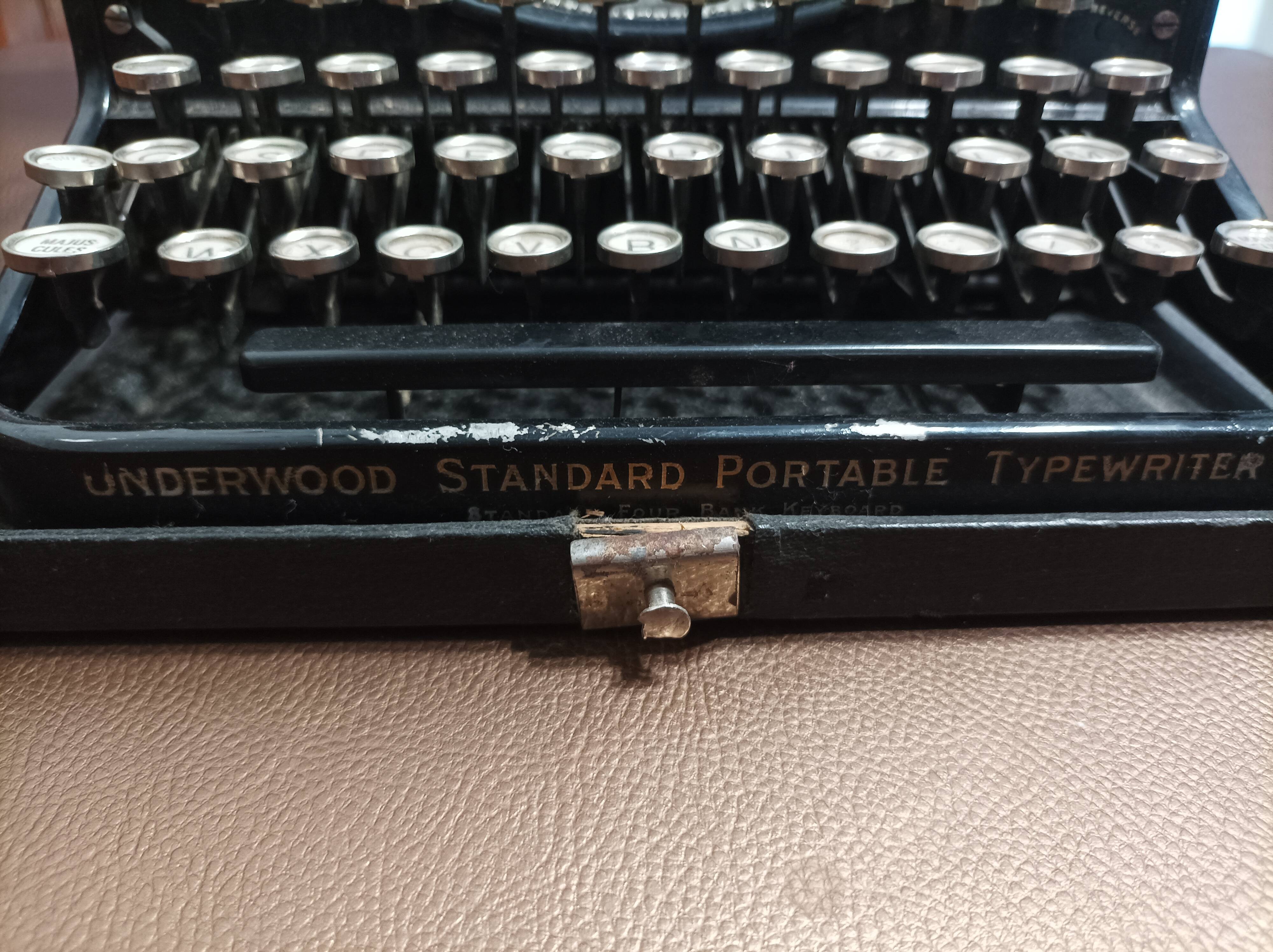 Underwood portable typewriter
