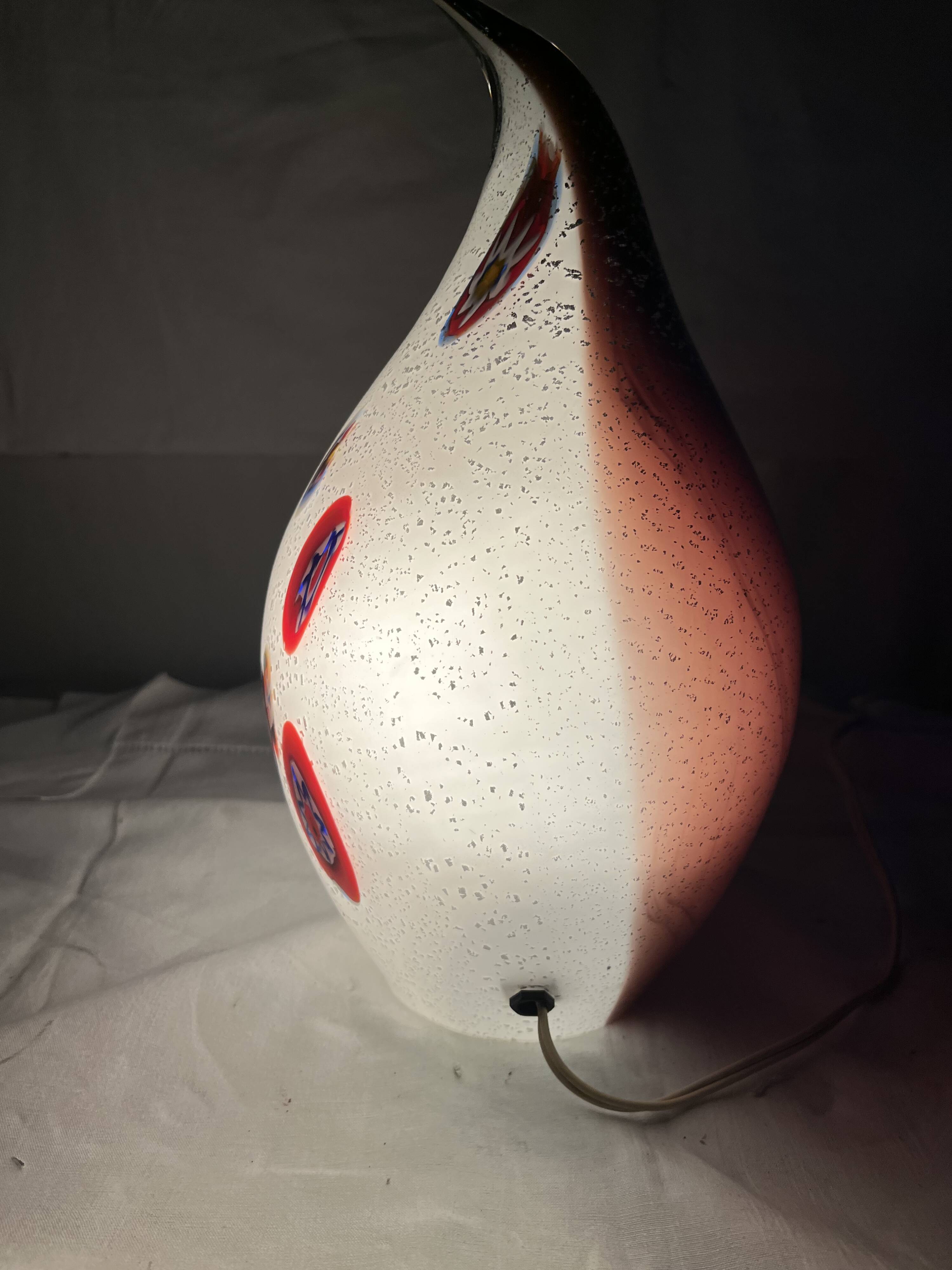Murano glass drop lamp design from the 70s